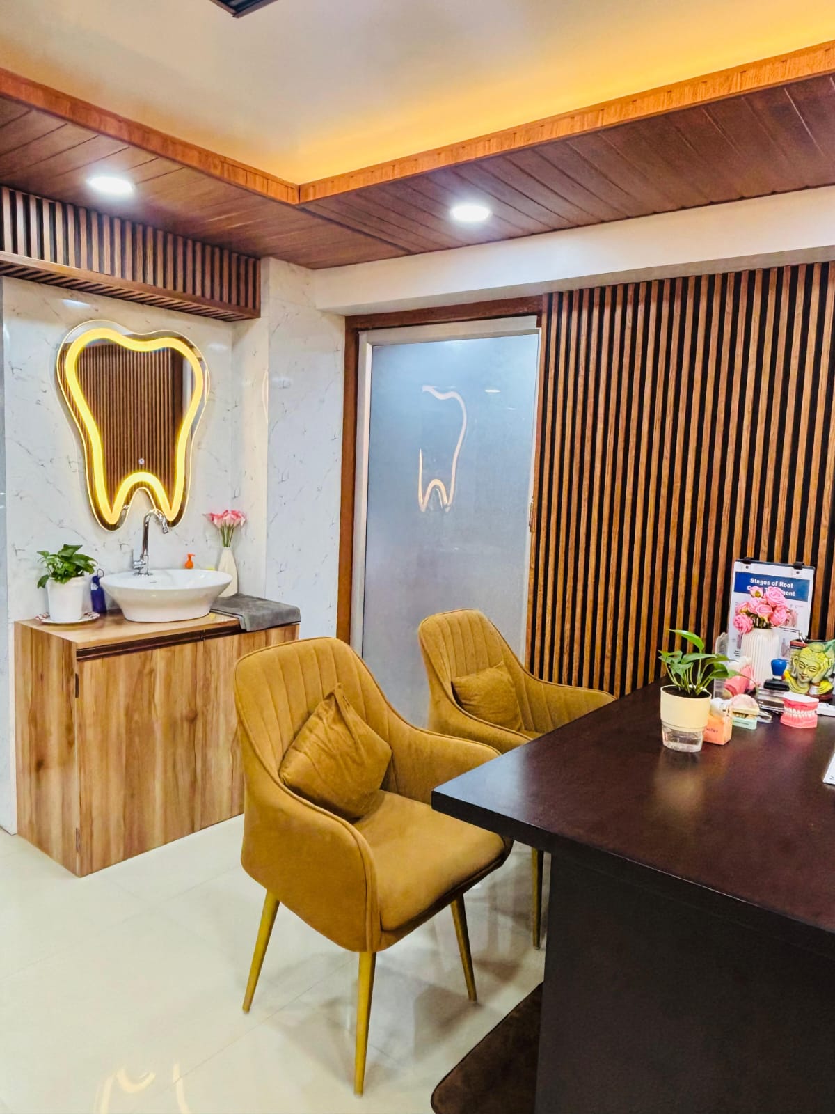 Modern dental treatment room interior